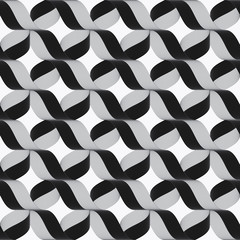 Ribbons gray crosses pattern