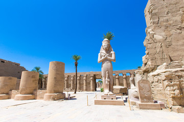 Ancient ruins of Karnak temple in Egypt