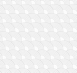 Slim gray offset overlapping circles
