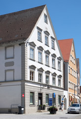 Fototapeta na wymiar Hausfassaden in Ellwangen