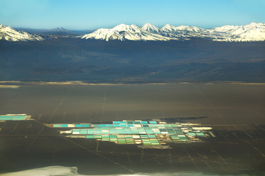 Aerial Atacama Desert Landscape