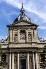 Fototapeta na wymiar Fragment of Sorbonne edifice. Paris, France.