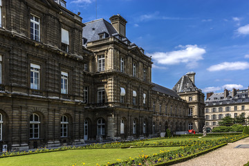 Fototapeta na wymiar Luxembourg Palace (Palais du Petit-Luxembourg). Paris.