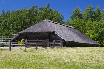 Obraz premium The ancient house in the Museum of Folk Architecture and Rural L