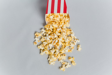Full popcorn in classic popcorn box
