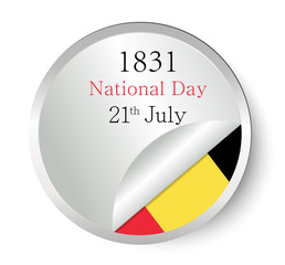 Abstract image of the Belgian flag