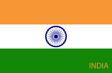 abstract flag of India