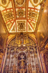 Fototapeta na wymiar Convento de Santa Teresa Basilica Altar Avila Castile Spain
