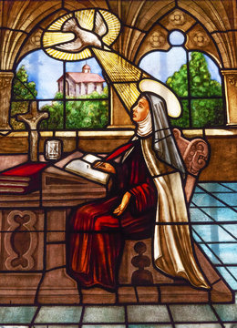 St Teresa Stained Glass Convento de Santa Teresa Avila Spain