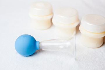 Manual breast pump, mothers breast milk is the most healthy food for newborn baby