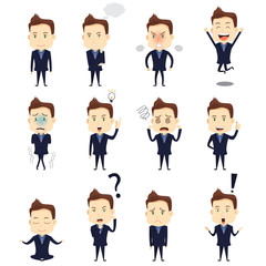 Businessman Expression Icons