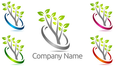 green, tree, eco, ecology, health, leaf, vector, logo, 