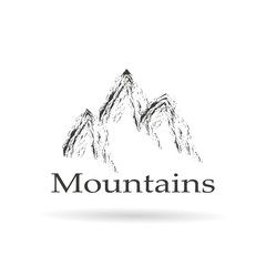 logo mountains abstract