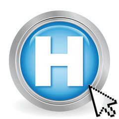 Obraz premium H ICON