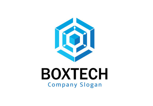 hexagon logo template