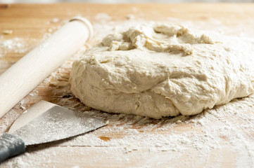 Fresh homemade pizza dough