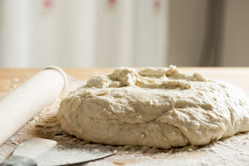 Fresh homemade pizza dough