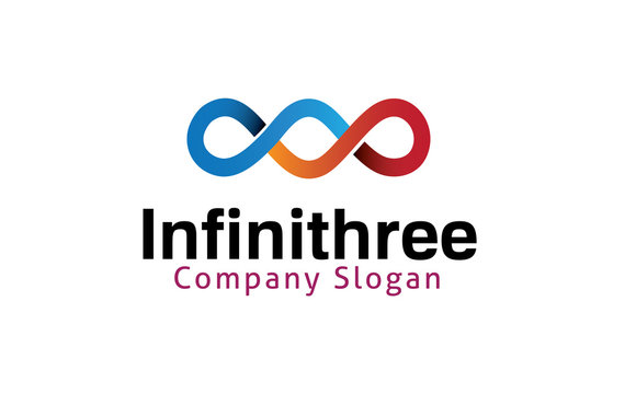 Infinity Three Logo Design Illustration
