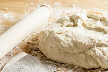 Fresh homemade pizza dough