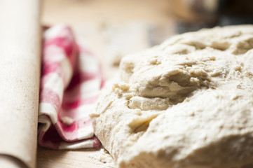 Fresh homemade pizza dough
