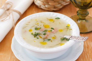 Caldo verde - portuguese, brazilian soup