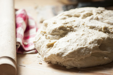 Fresh homemade pizza dough