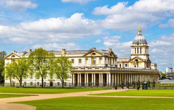 View of the National Maritime Museum in Greenwich, London