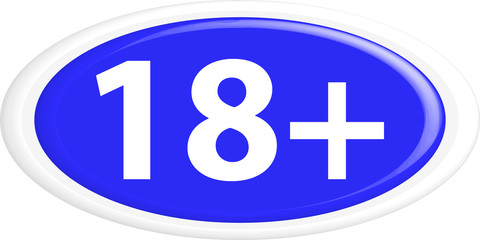 Fototapeta premium Button 18+