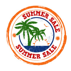 Summer sale stamp