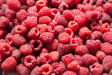 food background with raspberry