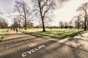 Walking in Hyde Park