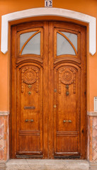 Obraz na płótnie Canvas Puertas de casas, España, Oliva, La Safor, Valencia