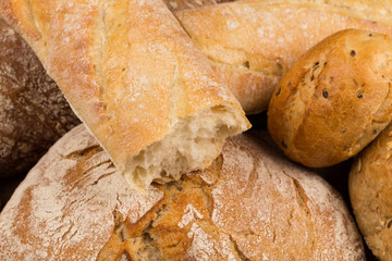 Close-up of traditional bread