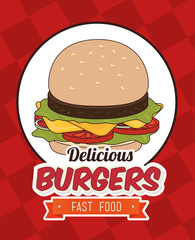 Hamburger digital design.