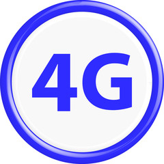 Fototapeta premium Button 4G