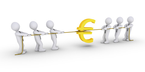Obraz premium Two teams are claiming Euro