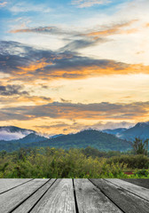 Fototapeta premium blue sky with sunset