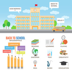 education infographics elements