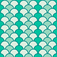 Fototapeta premium Green Ocean Pattern