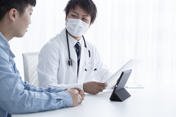 The doctor has been examination of the patient