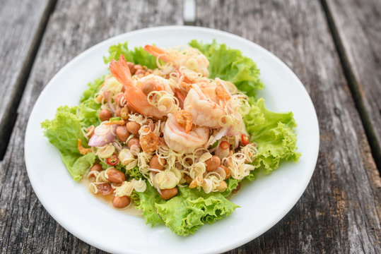 Shrimp salad, Thai Food