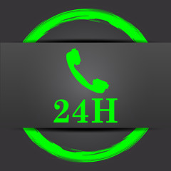 24H phone icon