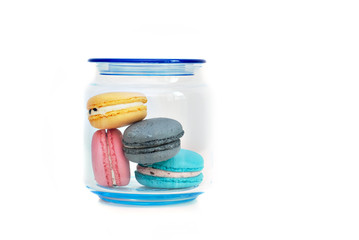 Macaroons in a jar