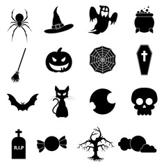 Halloween icons set - 86556068