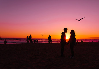 Lovers at Santa Monica