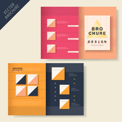 brochure design with dot element