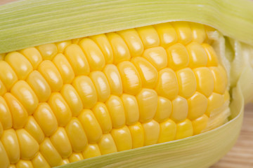 生のトウモロコシ