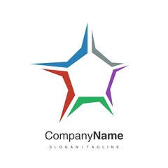 Star logo icon vector