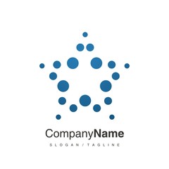 Star logo icon vector