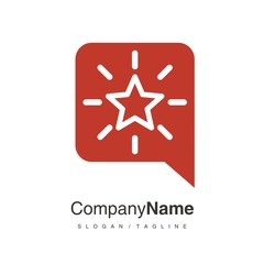 Star logo icon vector